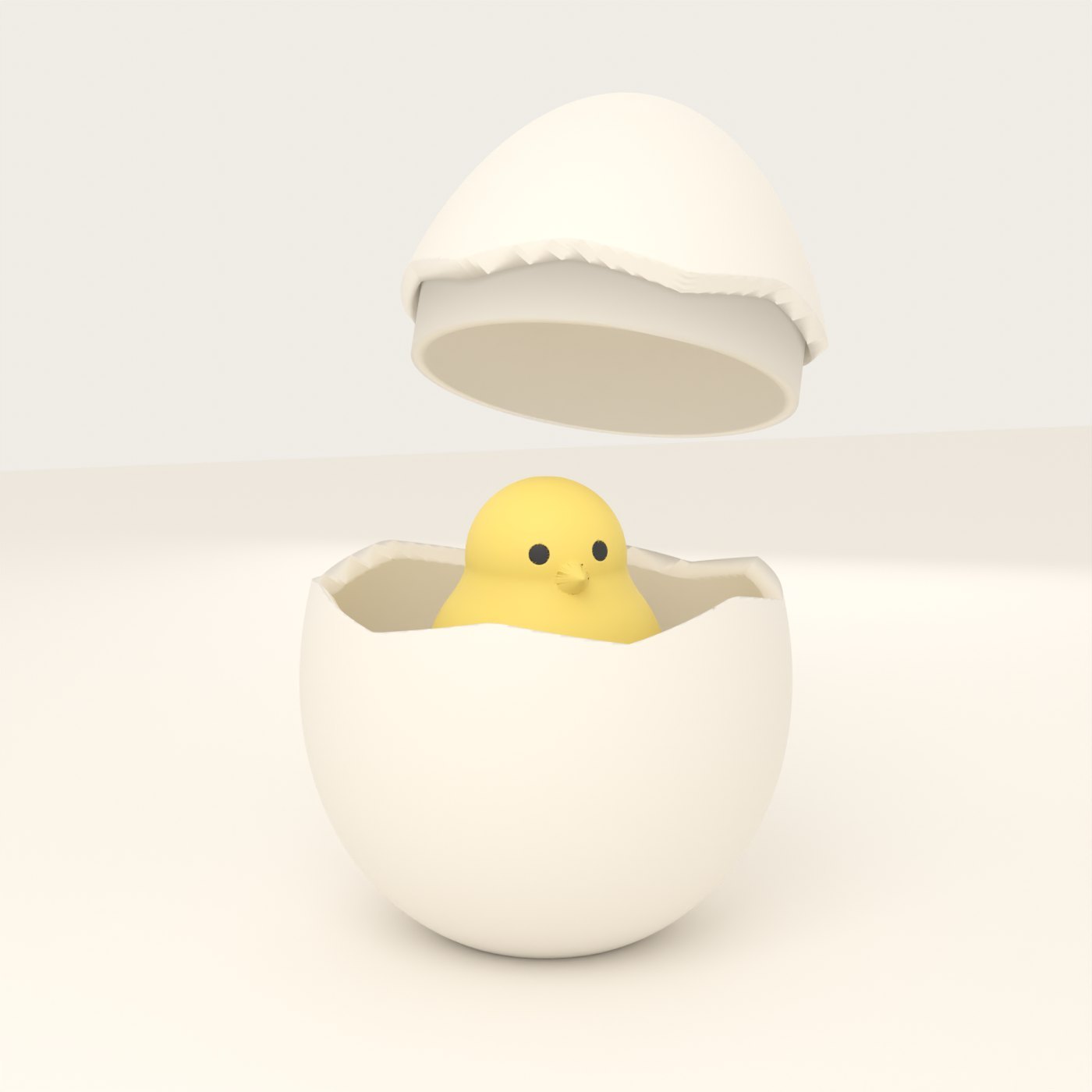 ぱかっ（3Dモデル）